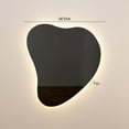 thumbnail image 3 of Phoebe LED Teardrop Black Tinted Wall Mirror, 3 of 6