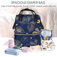 thumbnail image 5 of Kdxio Baby Diaper Backpack,Multi-Function Travel Backpack Nappy Bags,Nursing Bag, Fashion Mummy,Roomy Waterproof for Baby Care(Vintage Golden Butterfly), 5 of 6