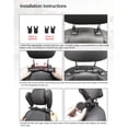 thumbnail image 4 of Amdohai Oreiller Repose-Tête de Voiture, Repose-Tête Réglable à 360 Degrés en Cuir PVC, 4 of 8