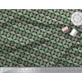 thumbnail image 3 of Soimoi Green Cotton Duck Fabric Diamond & Triangle Geometric Print Fabric by the Yard 42 Inch Wide, 3 of 3