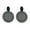 Black, variant on Grandest Birch 1 Pair Exaggerated Piercing Women Earrings Alloy Round Hollow-out Pattern Pendant Earrings Party Jewelry Alloy Blac