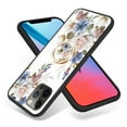 thumbnail image 2 of Dteck for iPhone 13 Pro Max Ultra Case 6.7 inch 2021, TPU Flexible Frame with Ring Kickstand and Glass Protective Case for iPhone 13 Pro Max Girl and Women, Apricot Blossom, 2 of 9
