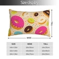 thumbnail image 2 of Pofeuu Donuts Print Polyester Microfiber Plush Pillowcases, Super Soft and Cozy Pillow Case Covers with Envelop Closure（Pillow core not included）-20"x30", 2 of 6