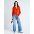 thumbnail image 2 of Free Assembly Women's and Women's Plus High Rise Cropped Wide Leg Jeans, Sizes 0-22W, 2 of 5
