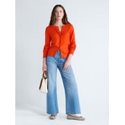 Free Assembly Women's High Rise Cropped Wide Leg Jeans, Sizes 0-22W