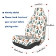 thumbnail image 3 of Wukai Winter Woodland Friends Full Set Car Seat Covers with Soft Padding Universal Auto Front Seats Protector and Cushion Mat, 3 of 5
