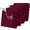 Burgundy, variant on GKXLH Waterproof Seat Cushion Covers, 4PCS Outdoor Patio Sofa Seat Cushion Slipcovers, Elastic Knitted Outdoor Couch Furniture Protector (Beige)