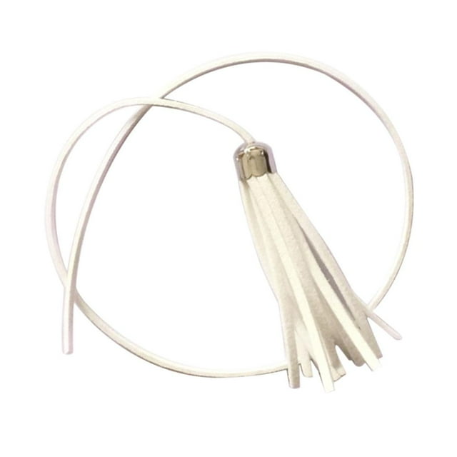 Terciopelo de Artesanía Sunnimix Casquillo Borlas Encantos decoración en Blanco