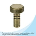 thumbnail image 3 of Uxcell 2Pcs Reemplazo del Botón de Encendido/Apagado de la Lámpara de Latón, Botón de Interruptor de Luz de Bronce, 3 of 6