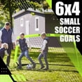 thumbnail image 5 of RUNBOW 6x4 ft Portable Kids Soccer Goal for Backyard Practice Soccer Net with Carry Bag, 5 of 7