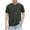 Army Green, variant on Boys Short Sleeve Shirts Crewneck Buttoned T-Shirts for Little Boys School Uniform Tops Size 4-14 Years