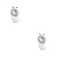 thumbnail image 3 of Ventilador portátil Injueey recargable con soporte Blanco Tipo 1, 3 of 6