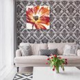 thumbnail image 4 of Epic Art 'Fleur Rouge I' by Tim O'Toole, Acrylic Glass Wall Art, 24"x24", 4 of 5