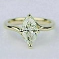 thumbnail image 2 of 3Ct Marquise Cut Simulated Diamond Women's Wedding Gift Ring 14K Yellow Gold Plated, 2 of 4