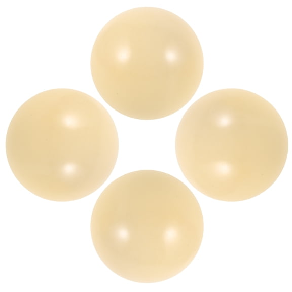 FUTUREORYY Practice Cue Ball 4Pcs White Resin Durable Material Ideal for Beginners