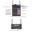 thumbnail image 3 of 4 Channel Sound Mixer, 4 Channel Mixer Headset Monitoring  for Stage Performances US Plug, 3 of 7