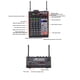 thumbnail image 3 of Mezclador De Sonido De 4 Canales, Ajuste De Tono Alto Y Bajo Mezclador De 4 Canales Para Actuaciones En Escenario, 3 of 7