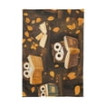 BZSMCE Square Tablecloth Owl Reading Pattern Pattern Tableclothes ...