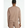 thumbnail image 4 of Scoop Women's and Women's Plus New Scubaknit Cropped Sweatshirt with Drop Sleeves, Sizes XS-4X, 4 of 6