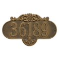 thumbnail image 1 of Whitehall Products 2017AB Grande Wall One Line Rochelle Address Plaque, Antique Brass, 1 of 1