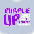thumbnail image 4 of Inktastic Purple Up Epilepsy Boys or Girls Baby Bib, 4 of 4
