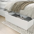 thumbnail image 3 of AFI Urban Queen King Solid Wood Bed Drawer in White (Set of 2), 3 of 15