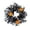 D, variant on 12 Inch Black Eucalyptus Halloween Wreath, Artificial Floral Door Wreath with Pumpkin Cutouts for Front Porch Indoor Door Halloween Party Gothic Home Decor