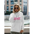 thumbnail image 2 of Girl Boss Design Hoodie Women -Image by Shutterstock, Female Small, 2 of 4