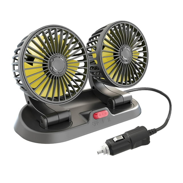 Car Fan, Strong Wind with 360 Degree Adjustable Low Noise Fan for RV 12V