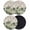 Beige, variant on Summer Tropical Leaves Coasters Set of 6, Gray Palm Trees Botanical Absorbent Coasters for Drinks, Coaster for Bar Office Dining Coffee Table Accessories Decor, Non Slip Round Desk Coaster