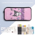 thumbnail image 4 of Kuromi And My Melody 3 Pcs Backpack Set With Lunch Bag And Pencil Case Casual Bookbag Lunch Box Pencil Box, 4 of 8