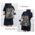 thumbnail image 4 of FORMRS Women's Travel Backpack Purse Anti-Theft Hidden Pockets Casual Shoulder Bag, Navy Floral Pattern, 4 of 7
