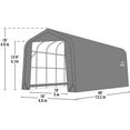 thumbnail image 2 of Sheltercoat 16 X 40 Ft. Garage Peak Green Std, 2 of 10