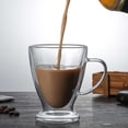 thumbnail image 4 of Moyic Taza de café de vidrio, tazas transparentes de té de doble capa, tazas de vino con aislamiento de leche, restaurante, cóctel, Bar, Mostrada 300ml, 4 of 6
