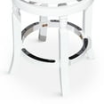 thumbnail image 5 of Cterwk 30" Bar Stool Black Fabric Seat, White, 5 of 5