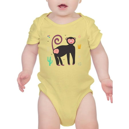 

Funny Kiddie Baboon Drawing Bodysuit Infant -Image by Shutterstock Newborn