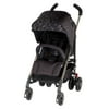 Diono Flexa Luxe Lightweight Umbrella Stroller with Canopy, Freestanding Slim Fold, Black Platinum