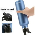 thumbnail image 3 of 25 OZ Hydro Double Wall Flask Stainless Steel Water Bottle, Bite Valve Top, Vacuum Insulated, Sweat Proof, Leak Proof Sports Thermos. Standard Mouth 25oz, BPA-Free, Keep Cold 24 Hours (blue)4pc, 3 of 5
