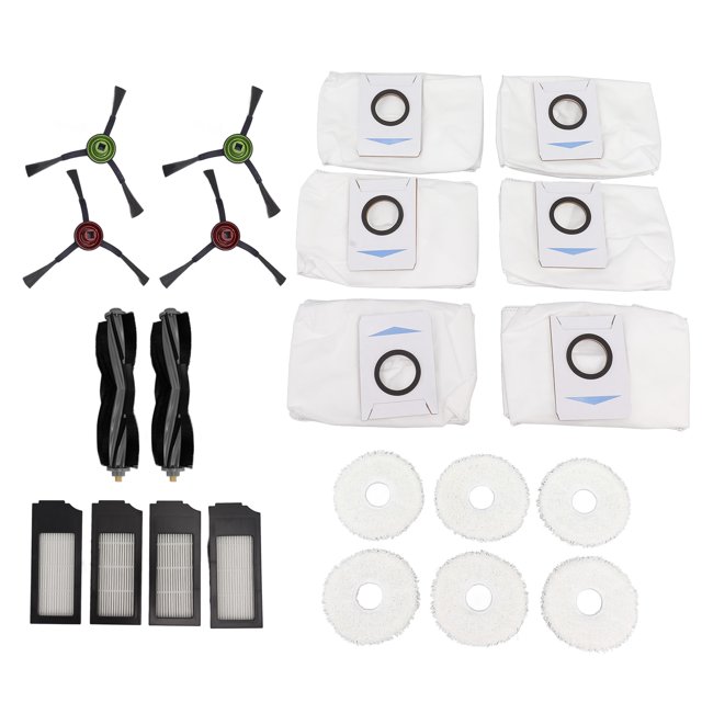 Cepillos para aspiradora, tela para barrer, bolsa para polvo, juego de pantalla, repuestos para máquina barredora
