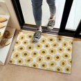 thumbnail image 2 of White Yellow Sunflower Pattern Door Rugs,Washable Non Slip Door Mats Indoor,Decorative Door Mats,Entry Mat Indoor for Entrance,Bedroom,Kitchen,Bathroom,16"x24", 2 of 6