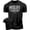 T-Shirt Silver On Black, variant on Gymish Midlife Crunches Workout Gym Shirt for Men – Funny Motivational Fitness T-Shirt, Athletic Gym Wear, Military Green, Small