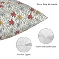 thumbnail image 3 of Yiaed Funny Cat White Print Pillow Covers Super Soft Decorative Square Throw Pillow Covers Case Cushion Covers for Sofa Couch Bedroom Car Decor（No pillow core）-18"x18", 3 of 7