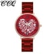 thumbnail image 1 of Reloj de cuarzo para mujer, relojes para mujer CCQ, reloj de pulsera analógico de acero inoxidable con correa de cuarzo, 1 of 2
