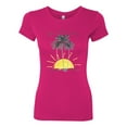 thumbnail image 2 of Today Is A Good Day for a Good Day Motivational Inspirational Pop Culture Womens Slim Fit Junior Tee, Raspberry, Medium, 2 of 3