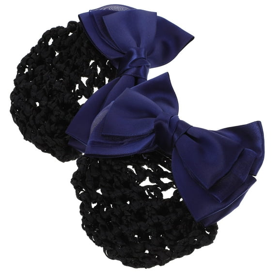 GAXIRE 2-Pack Mesh Hair Clips for Women, Fabric Hair Accessories for Casual Events, Work, Hotel Staff, and Everyday Use