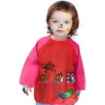thumbnail image 4 of Holzlrgus 2 Pack Kids Art Smocks Toddler Smock Waterproof Artist Painting Aprons Long Sleeve with 3 Pockets for Age 2-6 Years, 4 of 4