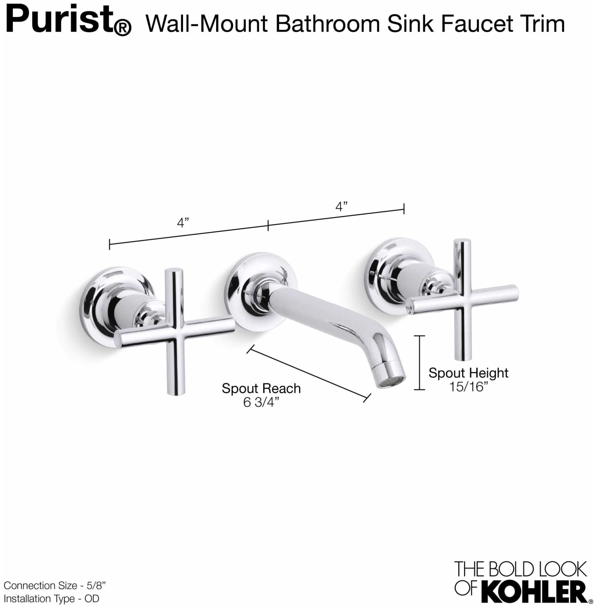 KOHLER T14413-3-BN K-T14413-3-BN, Vibrant Brushed Nickel