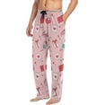 thumbnail image 4 of GZHJMY Valentine's Day Pajama Pants for Men, Lounge Pants Lightweight Men Pajama Bottoms with Drawstring Pockets, Christmas New Year Birthday Gifts, Large, 4 of 6