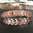 thumbnail image 3 of Soumake Men Bracelet Magnetic Pure Copper Durable Smooth Therapy Bracelet for Daily Wear, 3 of 8