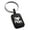 Black, variant on Stainless Steel Black Pixel I Heart Mom Small Rectangle Dog Tag Charm Keychain Keyring